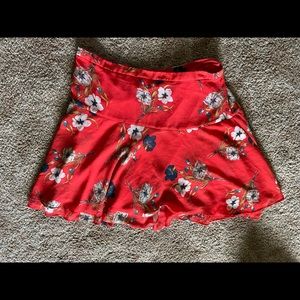 Bright floral skirt